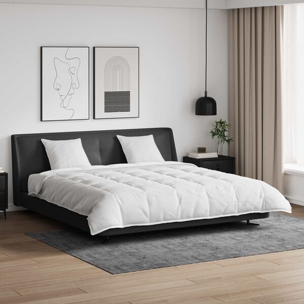 vidaXL Komplet odej z blazino 3 pcs Bela Perje