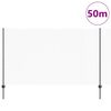 vidaXL Ograja s stebrom Siva 1,4 x 50 m Jeklo in PVC