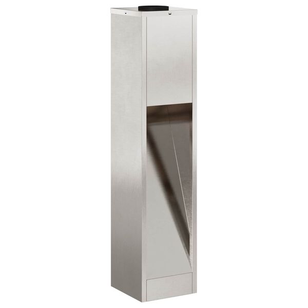 vidaXL Sončna LED svetilka za pot 2 pcs srebrna Nerjaveče jeklo