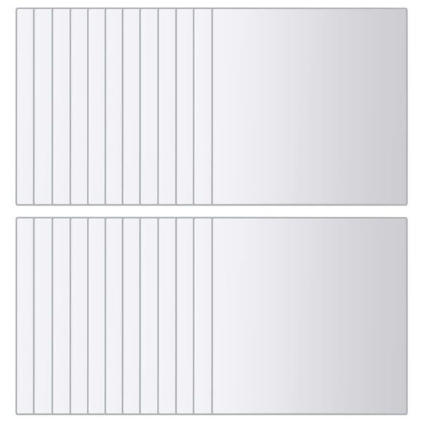 vidaXL 48 kosov zrcalnih ploščic kvadratne oblike steklo