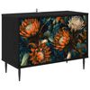 vidaXL TV omarica LOCHEM 69 x 33 x 50,5 cm Črni hrast Inženirski les
