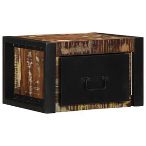 vidaXL Nočna omarica Multicolor 40x35x25 cm Masivni les Reclaimed