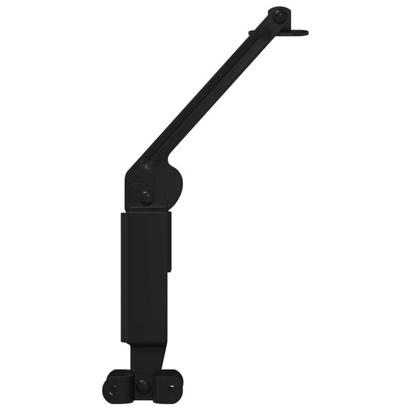 vidaXL Zatik za podporo pokrova 2 pcs Črna 192 x 32 x 50 mm Jeklo