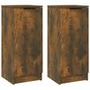 vidaXL Komoda 2 kosa dimljeni hrast 30x30x70 cm konstruiran les