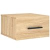vidaXL Stenska nočna omarica 2 kosa sonoma hrast 35x35x20 cm