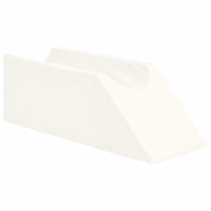 vidaXL Blazina za noge Enobarvno Bela 68 x 25 x 21,5 cm PU pena