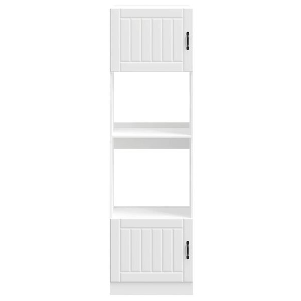 vidaXL Omarice za pečico 2 kosa Lucca bel inženirski les