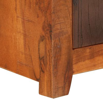 vidaXL Nočna omarica iz trdnega akacijevega in predelanega lesa