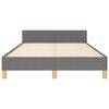 vidaXL Posteljni okvir brez vzmetnice temno siv 120x200 cm blago