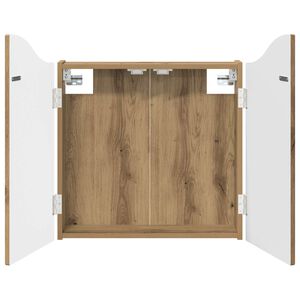 vidaXL Omara za tarče Artisan hrast 56 x 12 x 63 cm Inženirski les