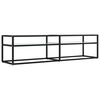 vidaXL TV omarica beli marmor 160x40x40,5 cm kaljeno steklo