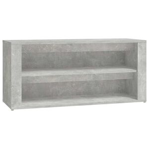 vidaXL Regal za čevlje betonsko siv 100x35x45 cm inženirski les