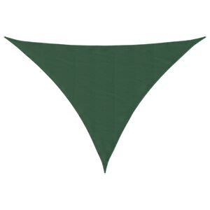 vidaXL Senčno jadro oksford blago trikotno 2,5x2,5x3,5 m temno zeleno