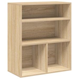 vidaXL Knjižna omara sonoma hrast 60x30x71,5 cm inženirski les