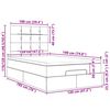vidaXL Otomanski posteljni okvir z vzmetnicami siv 120x190cm žamet