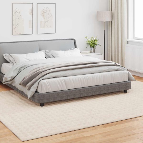 vidaXL Preproge za povr&scaron;ine HUARTE Bež 340 x 240 cm Poliester