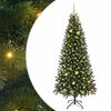 vidaXL Umestno božično drevo med 300 LED Zelena 210 cm PE in PVC