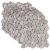 vidaXL Pebble plo&scaron;čice Taupe 30 x 30 cm Rečni prod