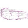 vidaXL Otomanski posteljni okvir z vzmetnicami črn 160x200 cm blago