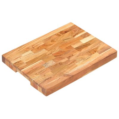 vidaXL Deska za rezanje 40x30x4 cm trden akacijev les