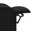 vidaXL Masažni stol s funkcijo vstajanja črn blago