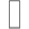 vidaXL Stojalo za drva mat črne barve 80x28x222 cm jeklo