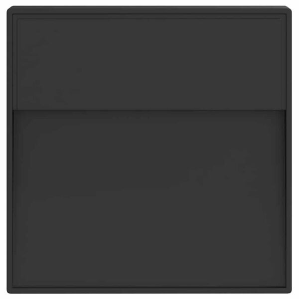 vidaXL Zunanja stenska LED svetilka črna tlačno lit aluminij