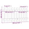 vidaXL Ograja 180x100 cm impregnirana trdna borovina
