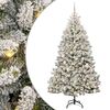 vidaXL Umestno božično drevo 180 cm 300 LED Toplo bela PVC in jeklo
