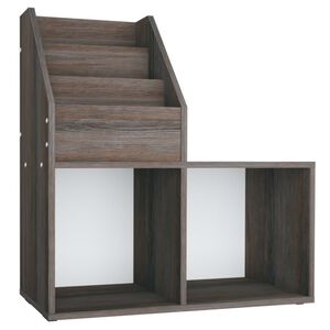 vidaXL Otro&scaron;ko stojalo za revije siva in sonoma 71x30x78,5 cm inž. les