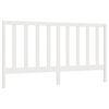 vidaXL Posteljno vzglavje belo 206x4x100 cm trdna borovina