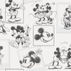 Kids at Home Tapeta Mickey and Minnie črna in bela