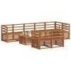 vidaXL Sedežne garniture 9 pcs Naravna Masiven les akacije
