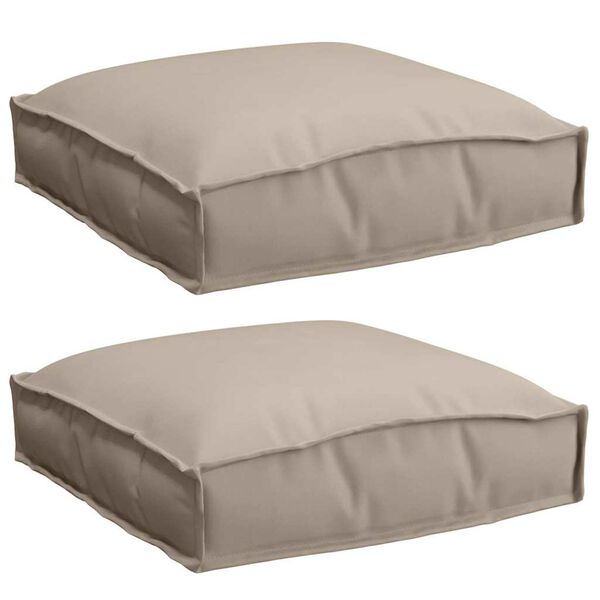 vidaXL Blazina 2 pcs Taupe 40 x 40 x 8 cm Oxford tkanina
