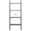 vidaXL 4-nadstropni stoječi regal črn 56x35x140 cm