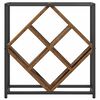 vidaXL Stojalo za vino Star les 51 x 18 x 52,5 cm Konstruiran les