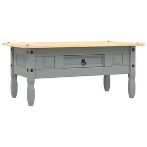 vidaXL Klubska mizica mehi&scaron;ka borovina Corona Range siva 100x55x44 cm
