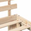 vidaXL Konstrukcija postelje Naravna 75 x 190 cm Masivno borovo les