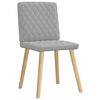 vidaXL Jedilni stoli 4 kosi Cloud Grey Fabric