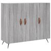 vidaXL Komoda siva sonoma 90x34x80 cm konstruiran les