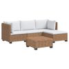 vidaXL 5 kos Ratan lounge set s blazinami GENDT Naravni rattan Naravna