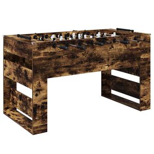 vidaXL Namizni nogomet Dimljeni Hrast 146,5 x 74 x 85 cm