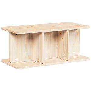 vidaXL Klubska miza Naravna 80 x 39,5 x 33,5 cm Trdna borovina