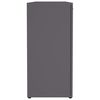 vidaXL Komoda siva 120x35,5x75 cm iverna plošča