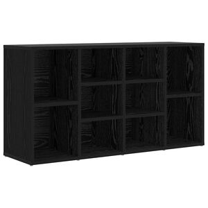 vidaXL Klop za čevlje 103 x 30 x 54,5 cm Inženirski les Črni hrast