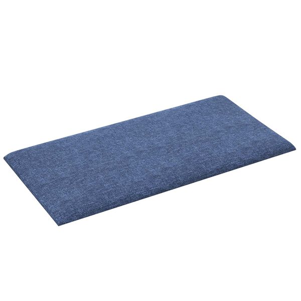 vidaXL Stenska glavna postelja 12 pcs Modra 30 x 15 cm blago