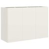 vidaXL Sadilnik Bela 120x40x80 cm Hladno valjano jeklo
