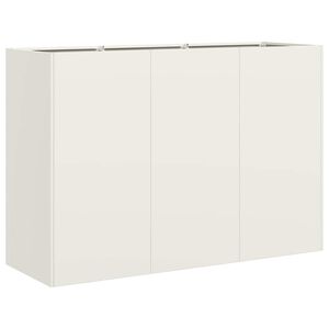 vidaXL Sadilnik Bela 120x40x80 cm Hladno valjano jeklo