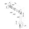 NewStar Namizni nosilec za monitor 10&ldquo;-30&ldquo; nastavljiv 10-43 cm črn