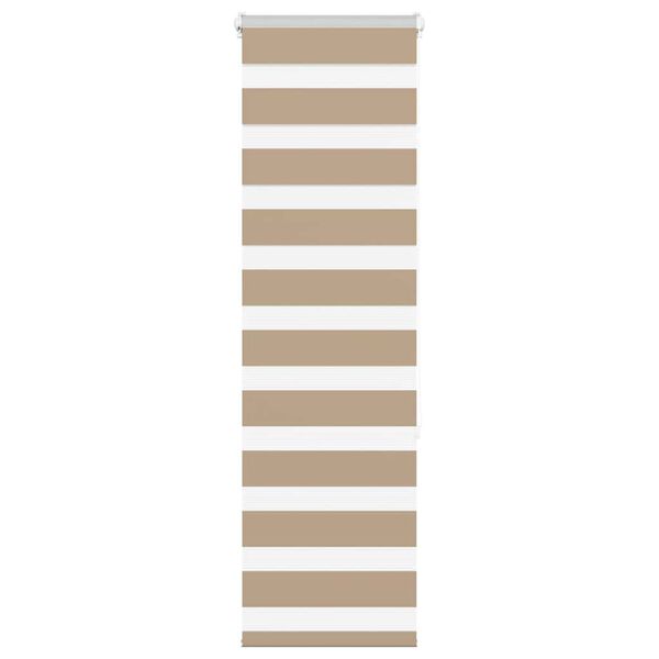 vidaXL Zebra senčilo peščeno rjava 50x150 cm tkanina širina 45,9 cm
